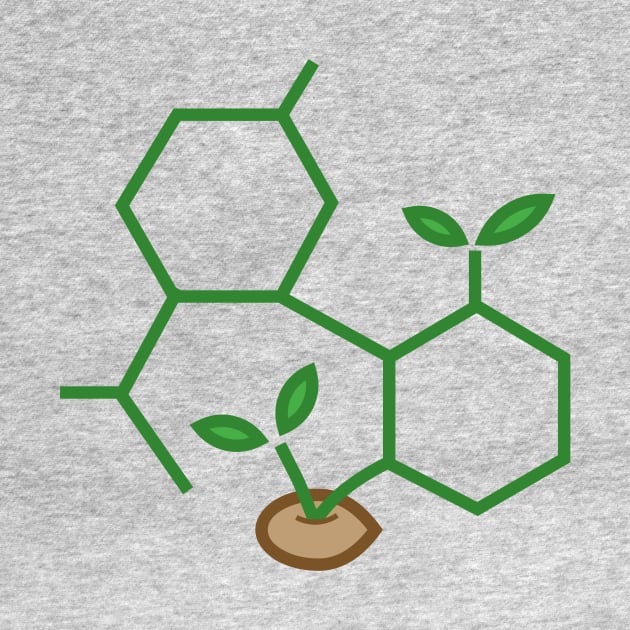 CBD Molecule Cannabis Sprout by cannabijoy